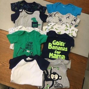 Bundle of 10 onesies 3-6 month